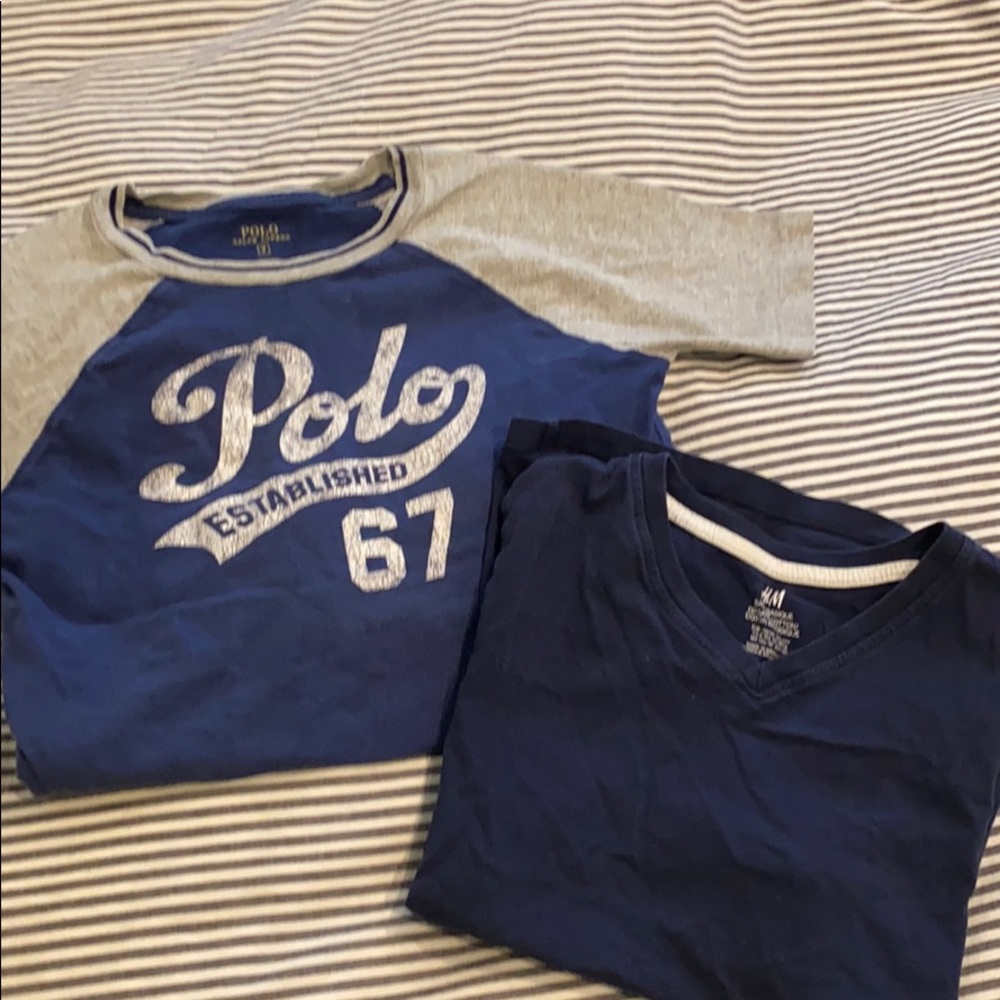 Lot of 2 Blue Boys T-shirts
